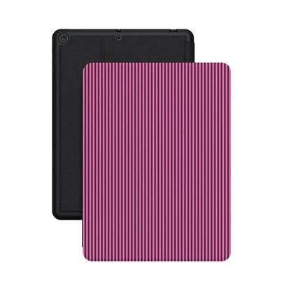 Stripes and the City | Pink & Purple Pinstripe iPad Case