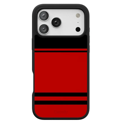 Storm Warning | Black & Red Stripes Case
