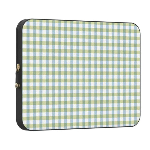 Pastel Picnic | Blue & Green Gingham Laptop Case