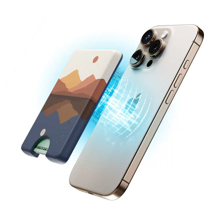 Opposites Attract | Day & Night Colorblock Mountains MagWallet