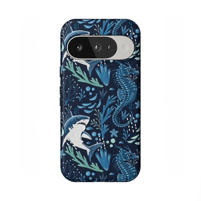 Midnight Reef | Shark Print Case