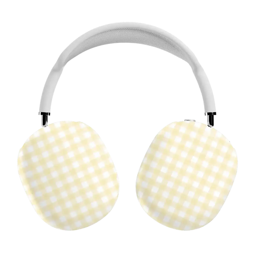 Pastel Picnic | Yellow Gingham AirPods Max Case