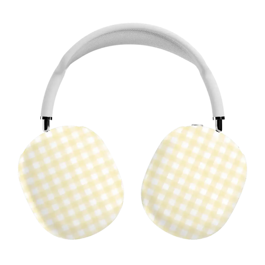 Pastel Picnic | Yellow Gingham AirPods Max Case