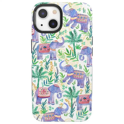 Pastel Gardens | Watercolor Elephant Floral Case