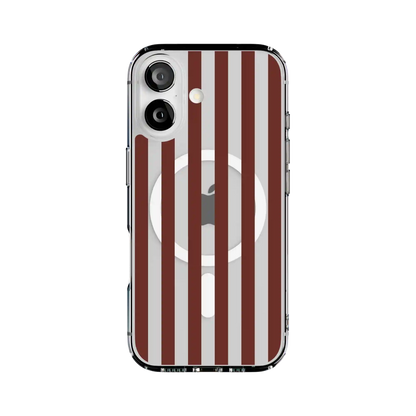 Sunday in Brooklyn | Burgundy Stripes Case