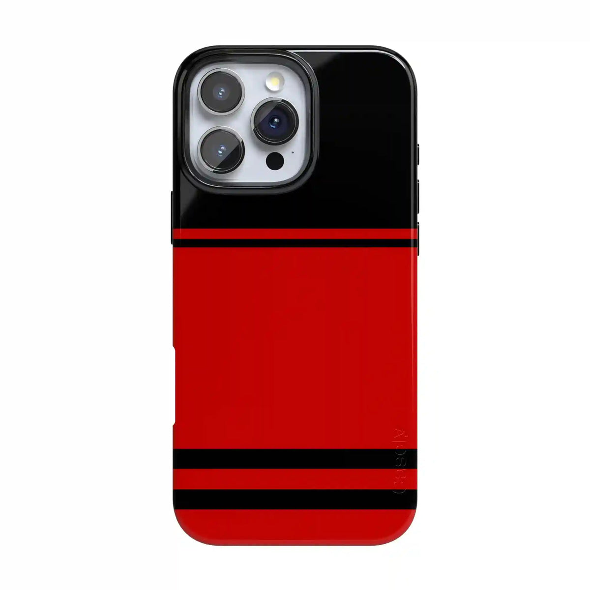 Storm Warning | Black & Red Stripes Case