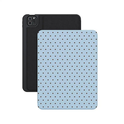 On the Dot | Blue Polka Dot iPad Case