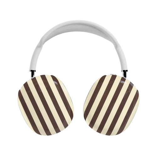 S'more Stripes | Brown Striped AirPods Max Case