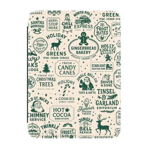 Santa's Stamps | Holiday Market Kindle Case