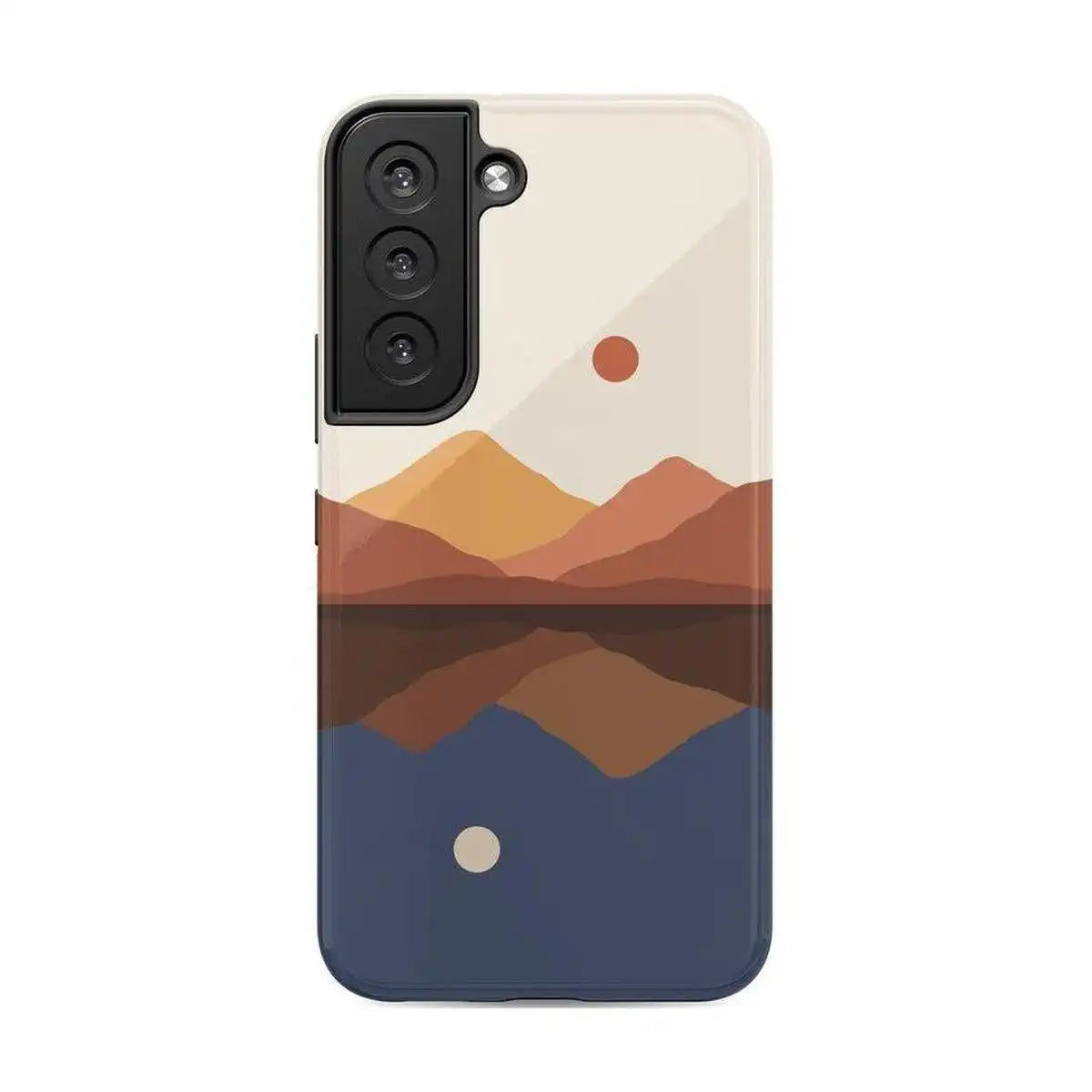 Opposites Attract | Day & Night Colorblock Mountains Samsung Case