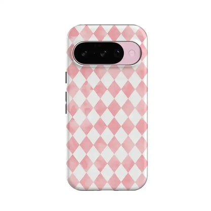 Queen of Diamonds | Pink Watercolor Case
