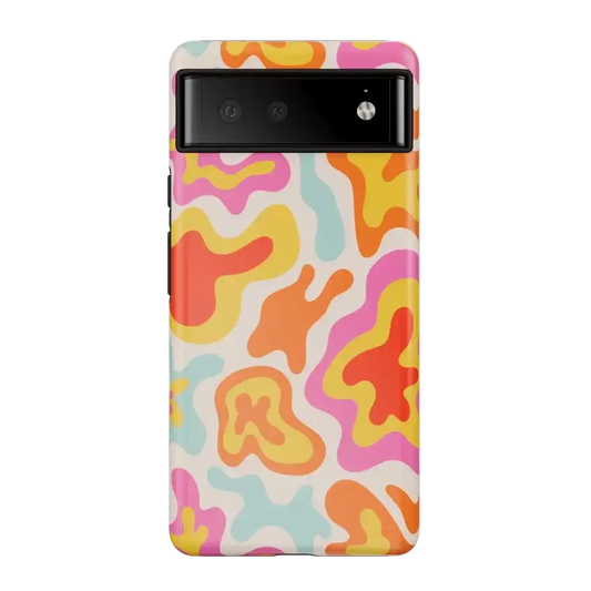 Tropical Color Splash | Abstract Retro Google Pixel Case