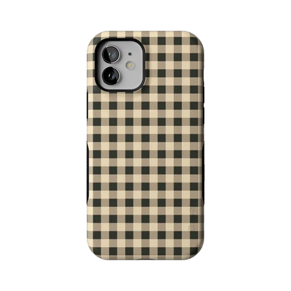 Cedar Lane | Black & Cream Gingham Case