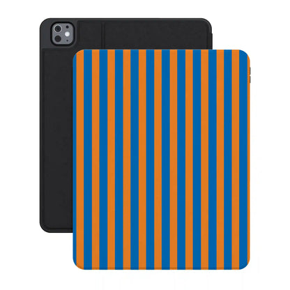Go New York | Blue & Orange Stripes iPad Case