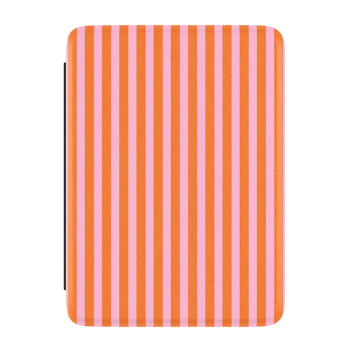 Perfect Stripes | Orange & Pink Stripes Kindle Case