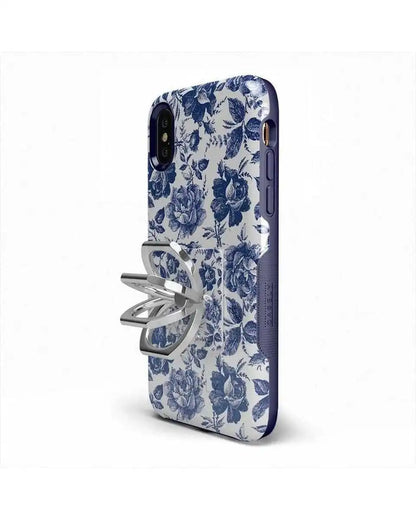 Rose to Fame | Blue & White Rose Phone Ring