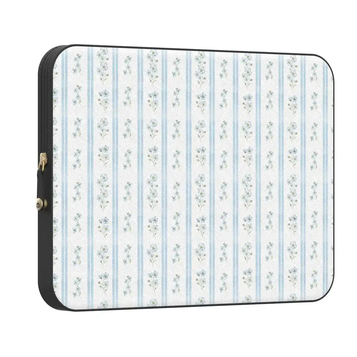 Cottage Stripe | Blue Floral Laptop Case