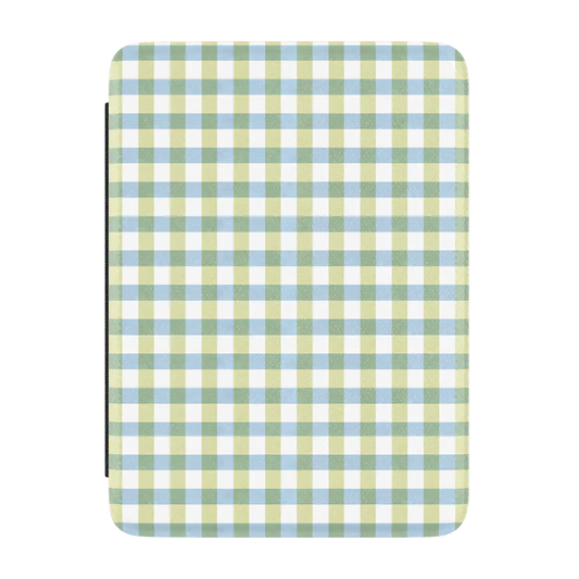 Pastel Picnic | Blue & Green Gingham Kindle Case