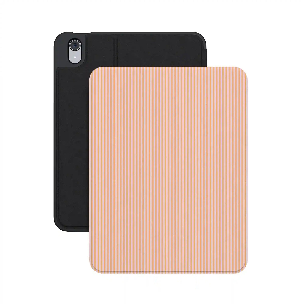 Stripes and the City | Orange & Pink Pinstripe iPad Case