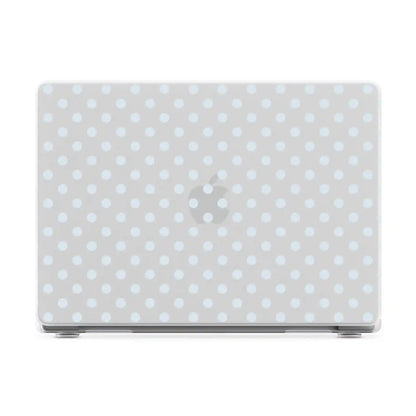 Spotted in SoHo | Light Blue Clear Polka Dot Laptop Shell