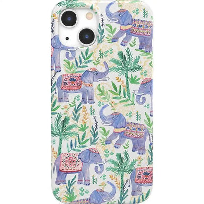 Pastel Gardens | Watercolor Elephant Floral Case