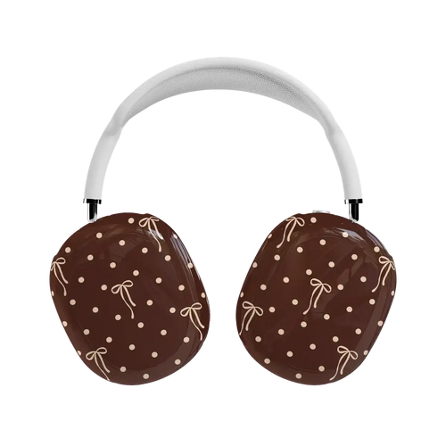Teddy Bows | Brown Polka Dot AirPods Max Case