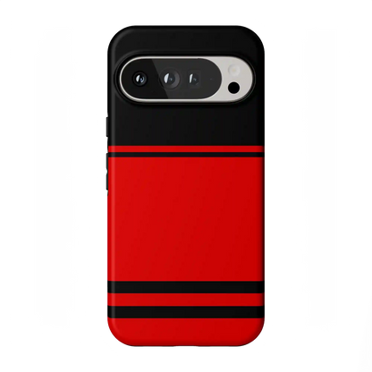 Storm Warning | Black & Red Stripes Case