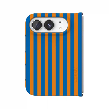 Go New York | Blue & Orange Stripes Case
