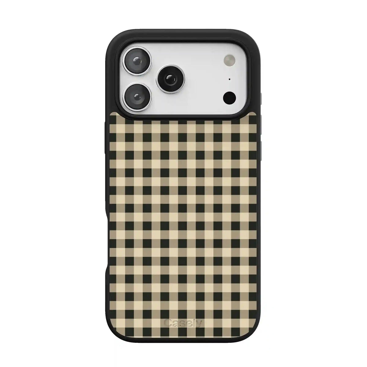 Cedar Lane | Black & Cream Gingham Case