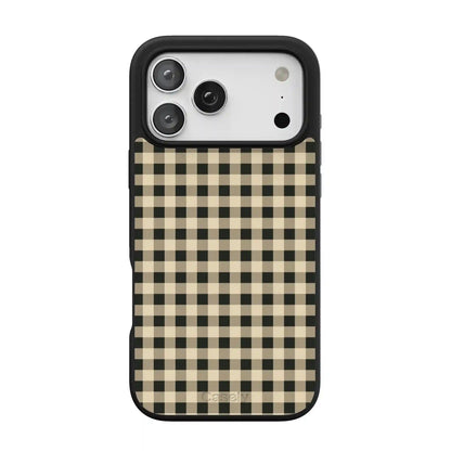 Cedar Lane | Black & Cream Gingham Case
