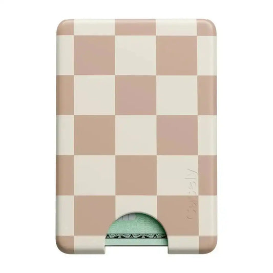 Fit Check | Neutral Checkerboard MagWallet