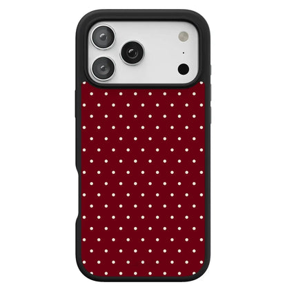 On the Dot | Maroon Polka Dot Case