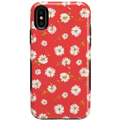 Daisy Daydream | Red Coral Floral Case
