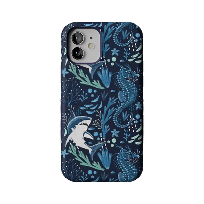Midnight Reef | Shark Print Case