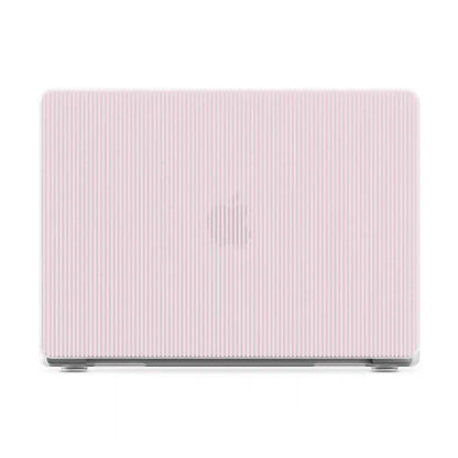 Stripes and the City | Light Pink Pinstripe Laptop Shell