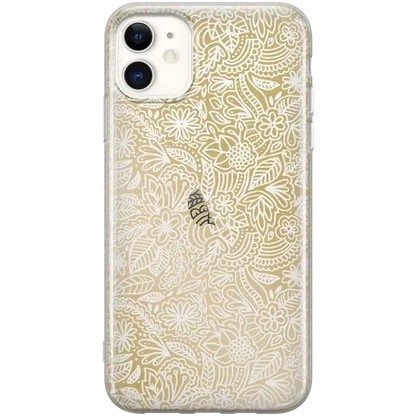 Floral Mandala | Rose Gold Clear Case