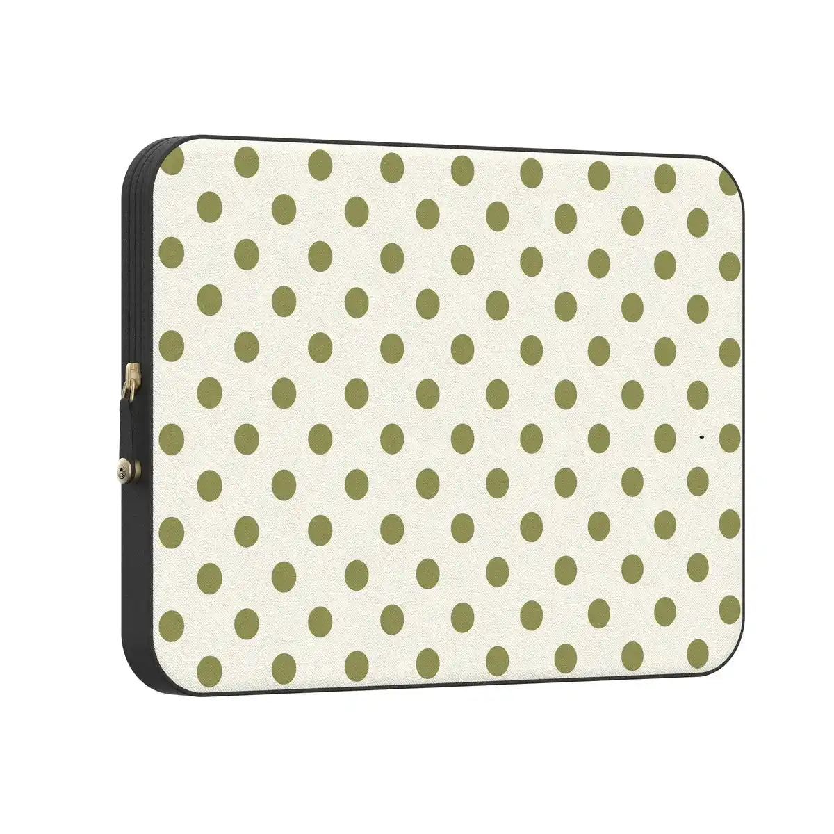 Spotted in SoHo | Green Polka Dot Laptop Case