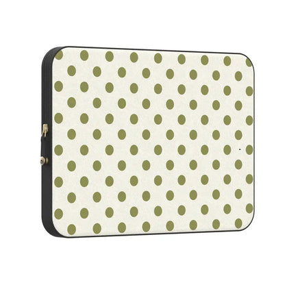 Spotted in SoHo | Green Polka Dot Laptop Case