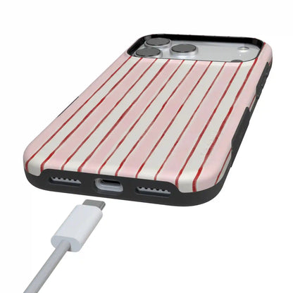Pretty in Pastel | Blush Stripes Case