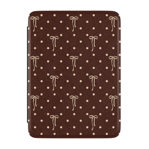 Teddy Bows | Brown Polka Dot Kindle Case