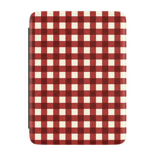 Checked Twice | Red Plaid Kindle Case