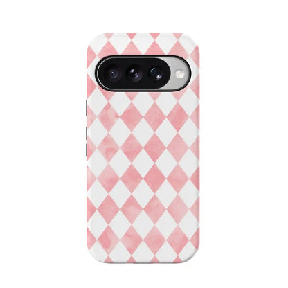 Queen of Diamonds | Pink Watercolor Case